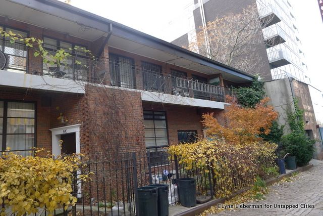 A series of duplex townhouses on Charles Lane built in 1977