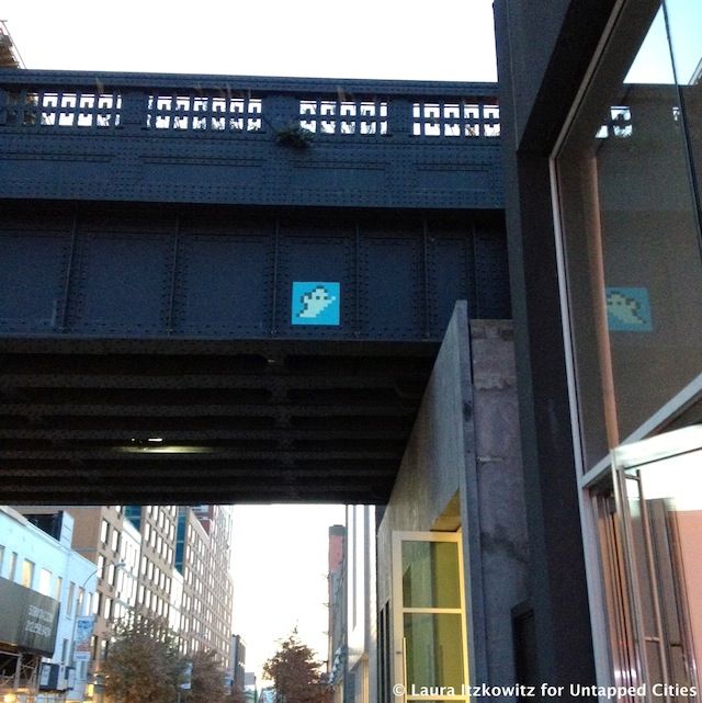 Invader on High Line W 24th St 10th Ave Chelsea NYC Untapped Cities