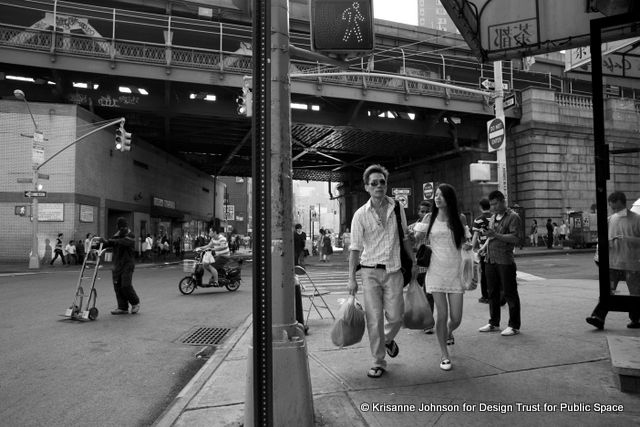 Some underpasses are already crowded with vendors and pedestrians