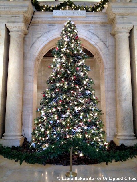 Christmas Tree New York Public Library NYC Untapped Cities