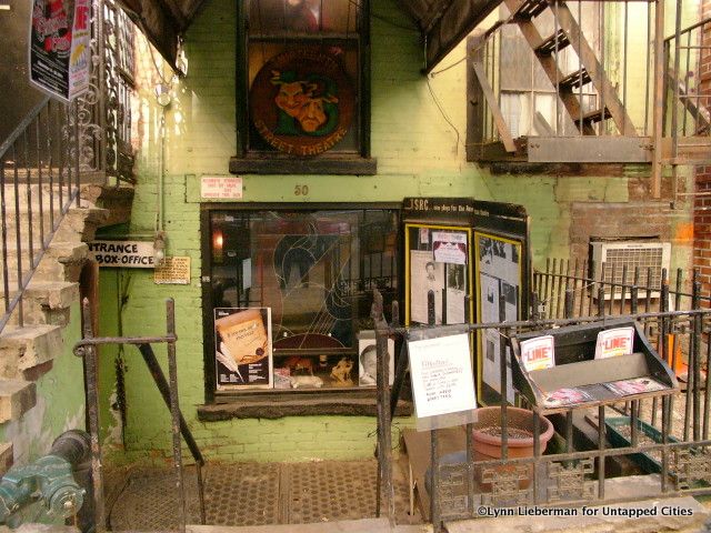 Entrance to The 13th Street Repertory Company on the lower level