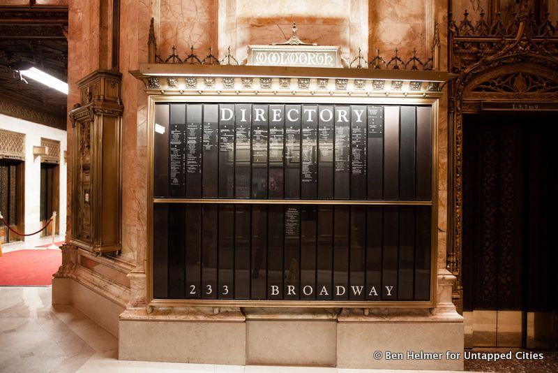 Woolworth Building directory