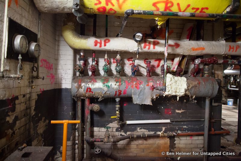 the boiler room at the Woolworth Building