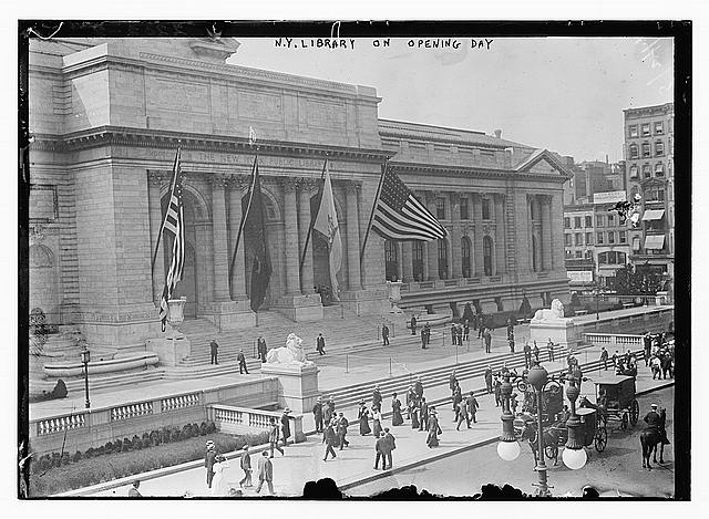 Library of Congress NYPL opening day