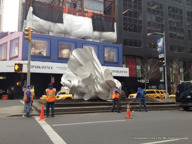 Park Avenue Paper Chase-Sculpture-Park Avenue Mall-Alice Aycock-NYC-006