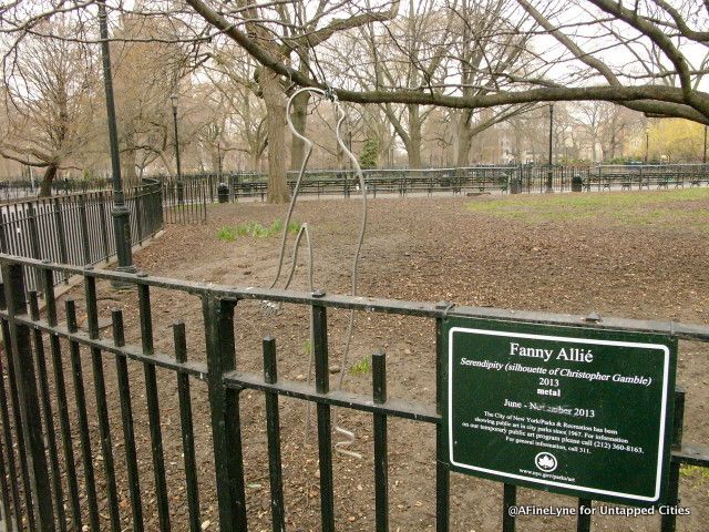 French artist Fanny Allie created this piece for a homeless man who spent much time in Tompkin Sq Park