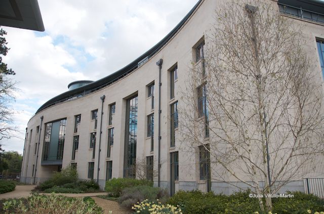 Stephen Hawking Building (architect: Donald Insall), Caius College, built on the site of Hawking's former villa