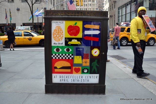 The Faberge Big Egg Hunt at Rockefeller Center