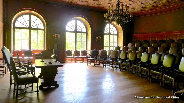 Members' Room with original 50 chairs from Academie Francaise