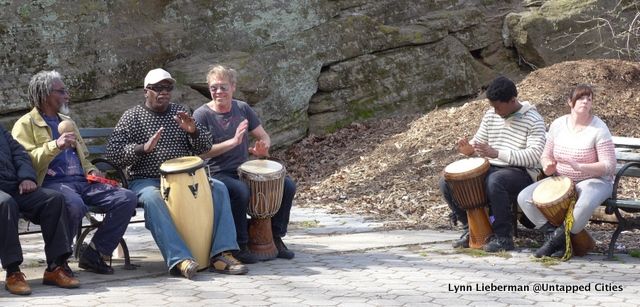 Young and old, men and women - a vibrant mix