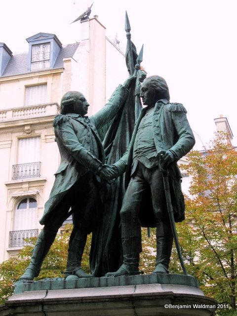 Bartholdi's Lafayette and Washington paris place etats unis