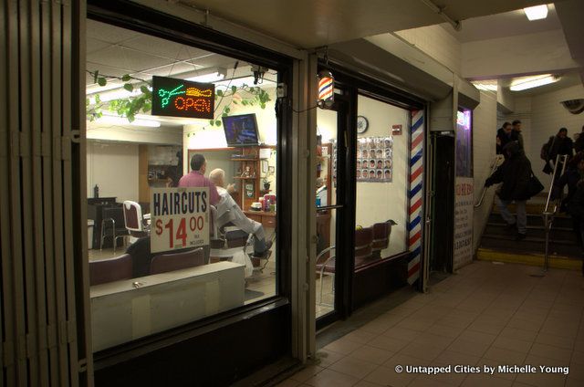 NYC Subway Entrances-Barber Shop-Shoe Repair-Locksmith-010