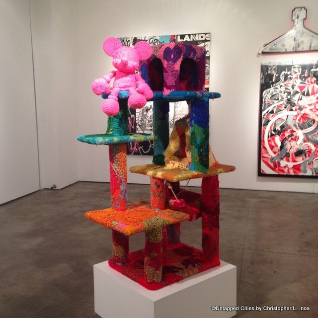 Olek-Mickey Mouse-Art-Street Art-Juxtapoz-Jonathan Levine Gallery-Chelsea-Untapped Cities-NYC