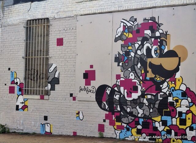 "Super Jerkio" mural by Jerkface