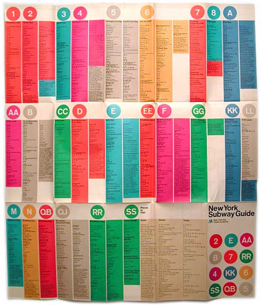 Vignelli Map 1972 Subway Map-NYC