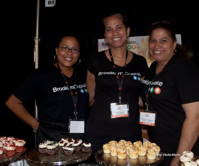 Brooklyn Cupcake founder Gina Madera with cousin Michele Caballero and sister Carmen Rodriguez