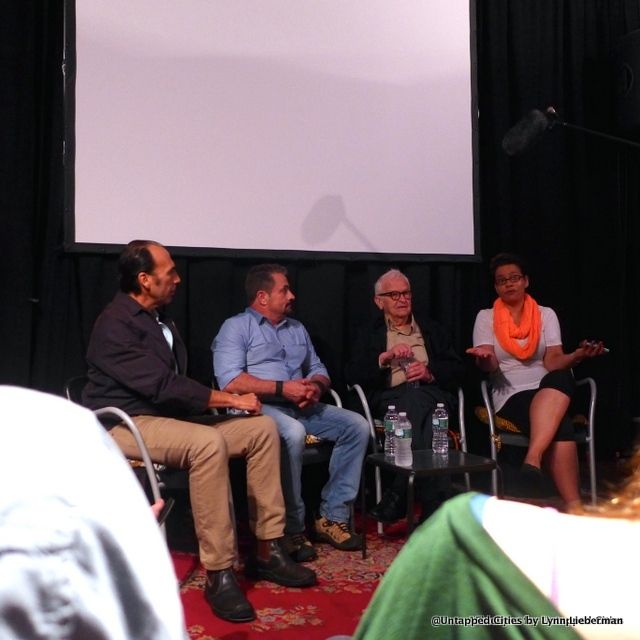 From R to L : Jessica Green, Albert Maysles, Jerry Torre & Taylor Negron