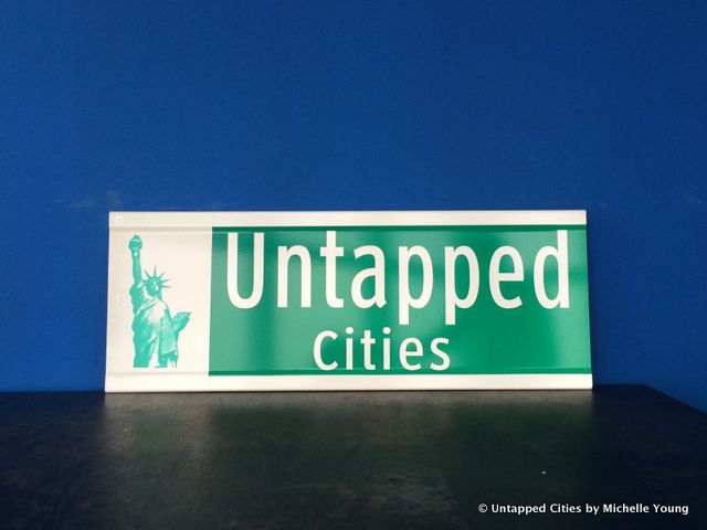 NYC DOT Custom Street Sign-Untapped Cities-Lady Liberty