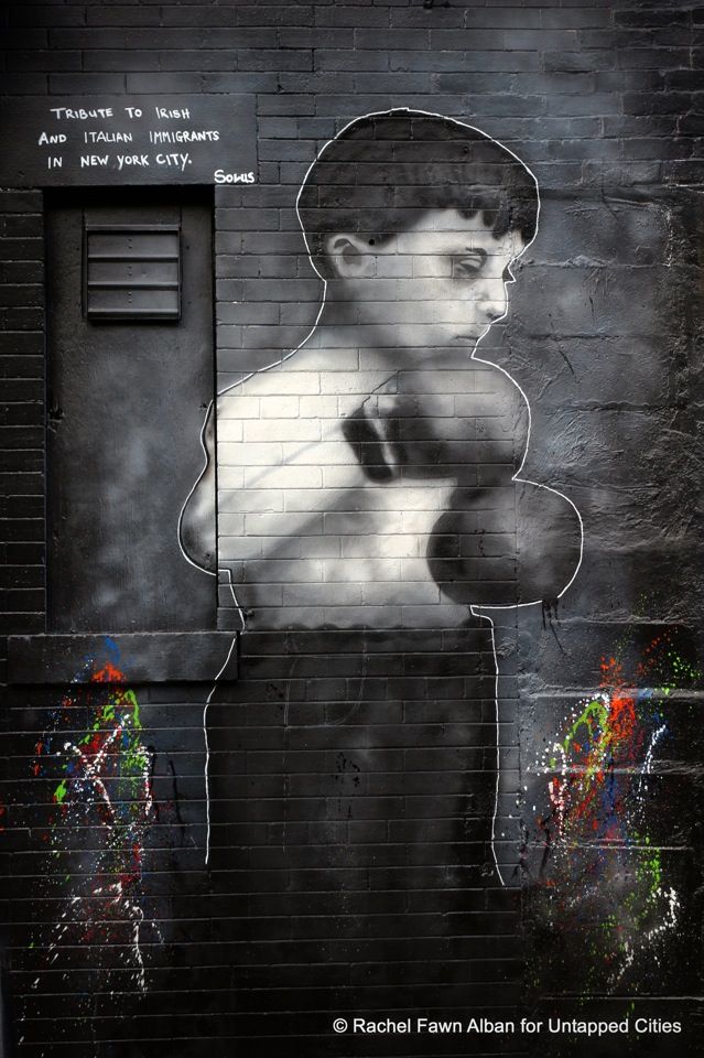 "Punch above your weight" by Solus is dedicated "to the Irish and Italian immigrants in New York City."  