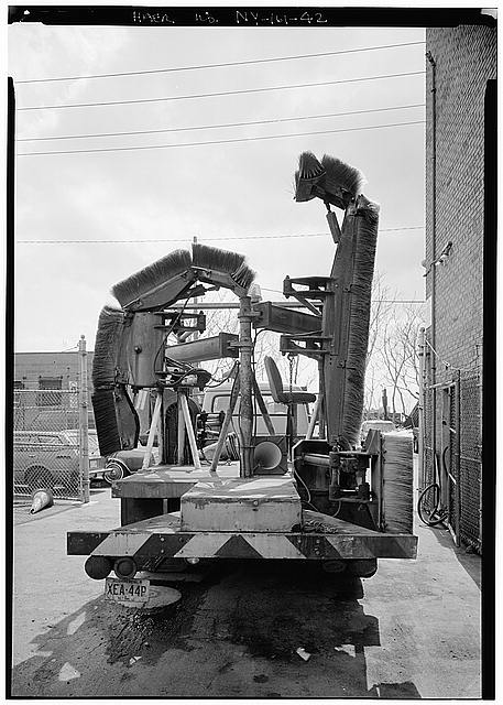 the cleaning truck, back view The Holland Tunnel Manhattan New York Vintage NYC Photography Untapped Cities Sabrian Romano