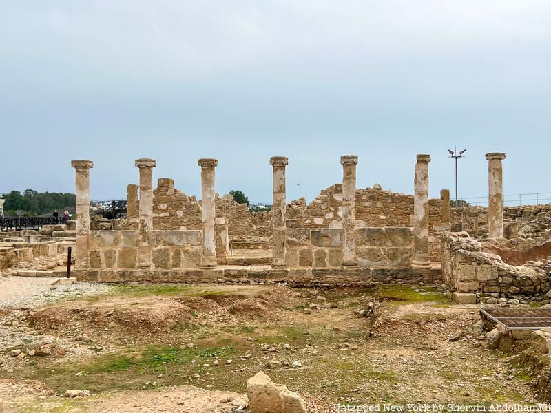 Paphos-Archaeological-SIte, Saranta-Kolones-Fortress in Cyprus, Greece