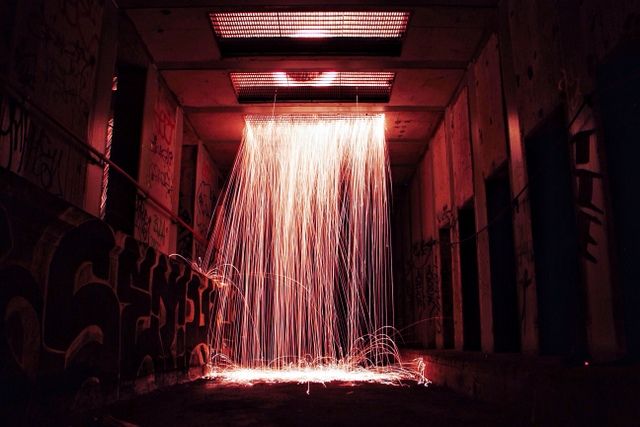 NYC Subway-Pyrotechnic Fire Art-__MacGyver-Urban Exploration-036