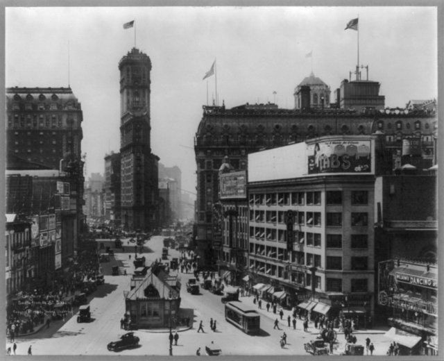 Times Square-Longacre Square from 46th St-NYC