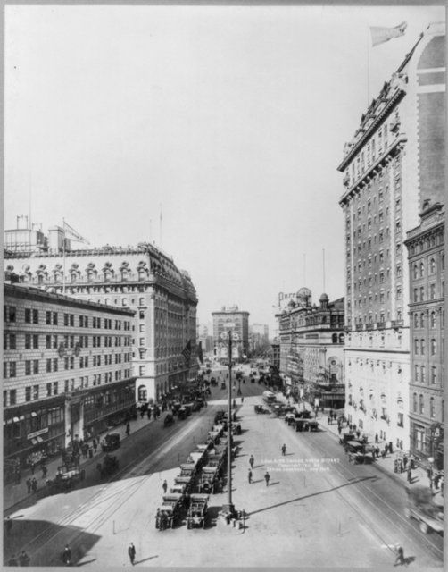 View from Times Buidling-Long Acre Square-Times Square-1911-NYC