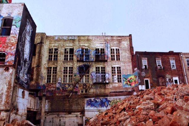 5Pointz-Interior Demolition-Rooftop-StreetArt-Long Island City-Queens-Urban Exploration-NYCFall 2014-016