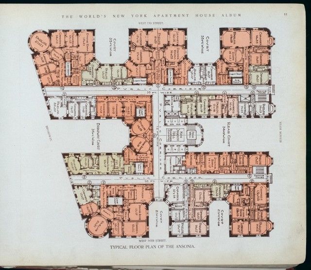 The Ansonia Floor Plan-Upper West Side-NYC