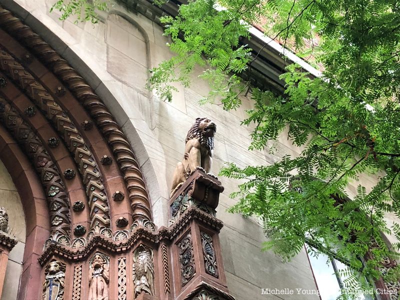 west side ymca gargoyle