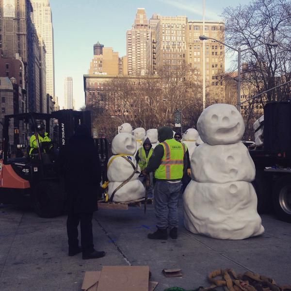 Snow Monsters installation