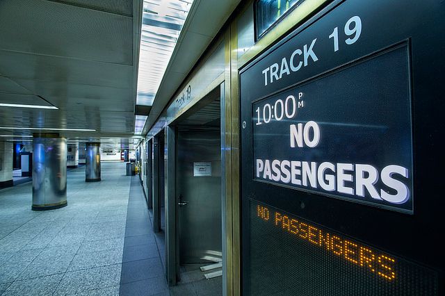 Penn Station-Empty-Stom Blizzard Juno-2015-NYC-001