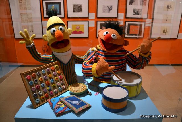 Sesame Street Exhibit NYPL bert and ernie