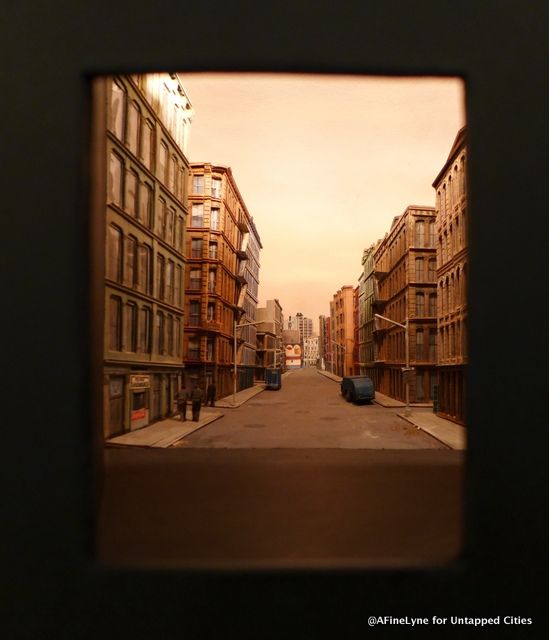 Green Street Looking South, a three dimensional diorama, 1971 by Richard Haas