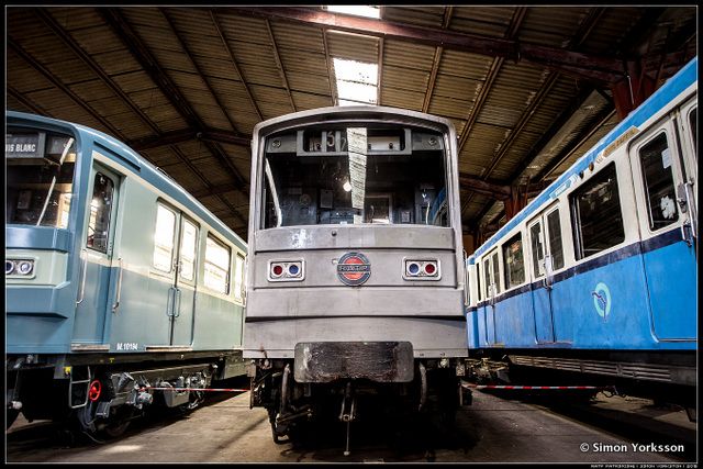 Paris RATP Warehouse-Restored Metro Trains-Villeneuve-005