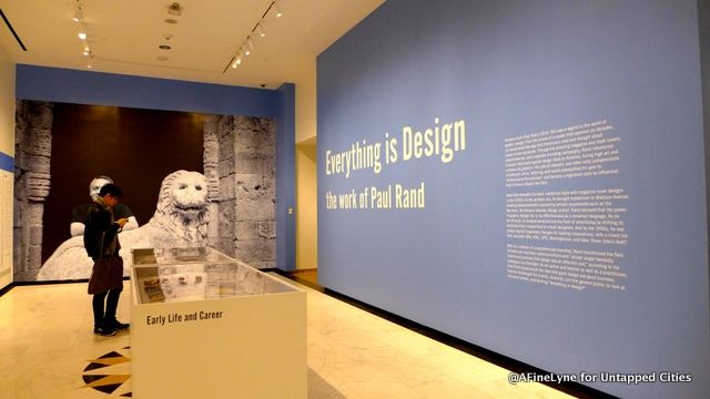 Everything is Design:  The Work of Paul Rand opened today at the Museum of the City of New York