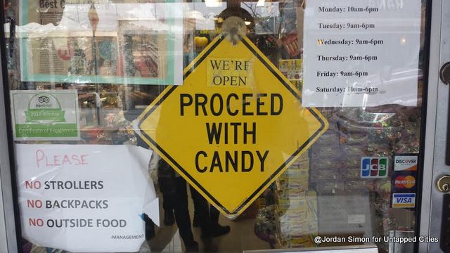 Economy Candy's Door Display-002