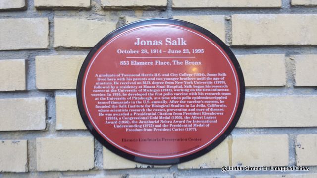 Jonas Salk Cultural Medallion Plaque