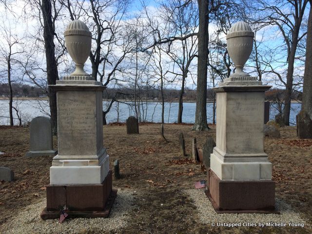 Strongs Neck-Anna and Selah Strong Grave-Smith-Strong Family Graveyard--Setauket-Culper Spy Ring-AMC TURN-Film Locations-Abraham Woodhull Grave-St George Cemetery-Culper Spy Ring-Revolutionary War-001