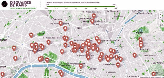 Disquaires de Paris-Lost Record Stores of Paris-Fun Maps-Phonographic History-NYC.11 PM