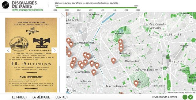 Disquaires de Paris-Lost Record Stores of Paris-Fun Maps-Phonographic History-NYC.19 PM