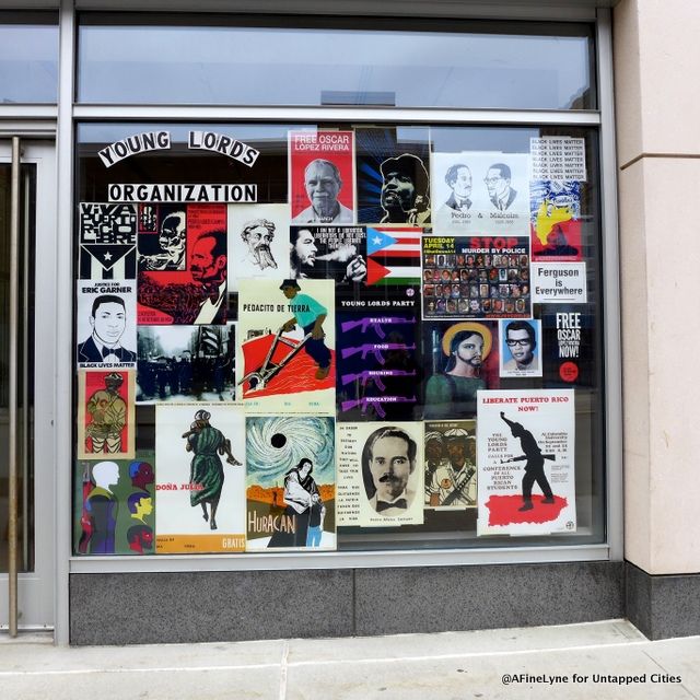 Entrance to the Gallery with his images of the Young Lords Party