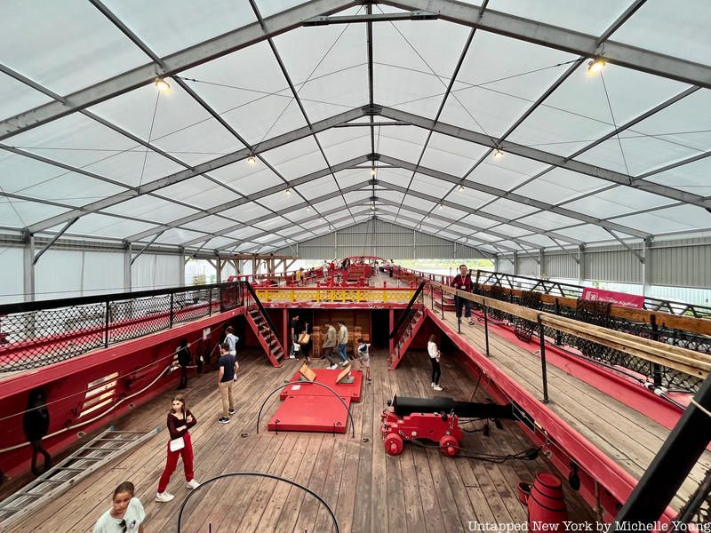 L'Hermione, Lafayette's ship at dry dock in Anglet