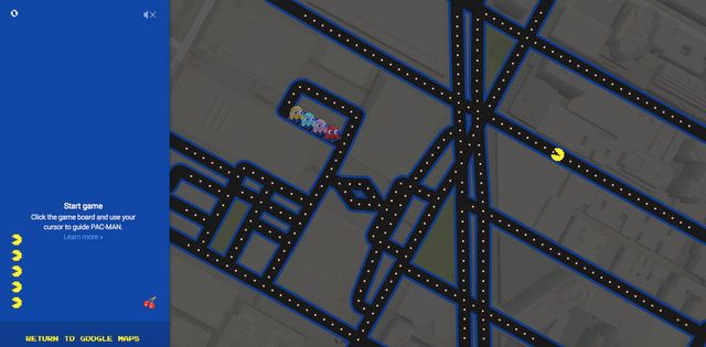 Pac-Man Google Maps-Screenshot-NYC-Lincoln Center