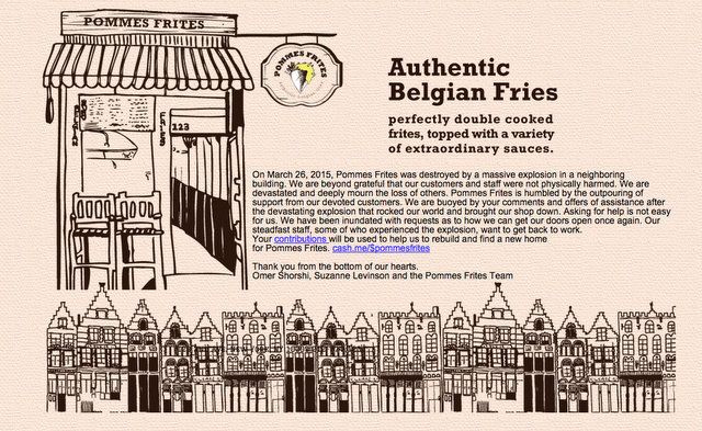 Pommes Frites Website-Square Cash-Donations-Crowdsourcing-East VIllage-NYC