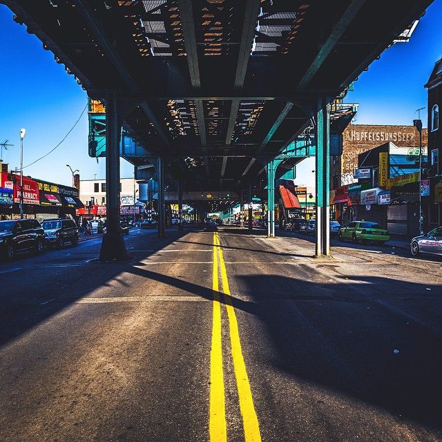 UntappedCities BigScreen Instagram Contest Photo, Bronx, Castle Hill, NYC , Photogrpahy, train, perspective, vanishing point, NY Bronx