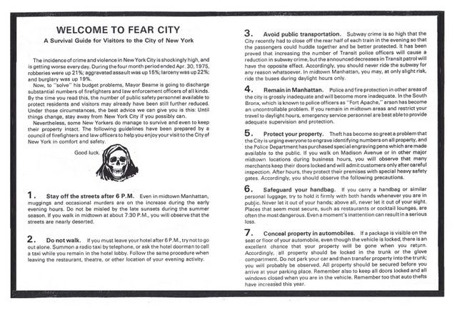 Fear City - New York 1975 pages 2 and 3