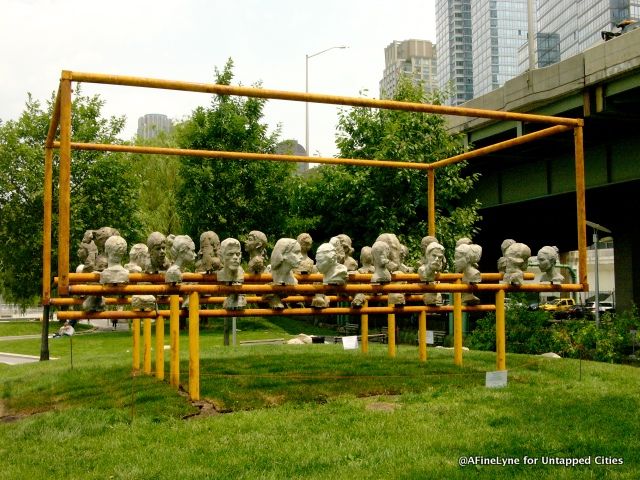 Artist Ken Shih presents "Can Love Pervade Space?" Part of the Art Students League 2015 program in Riverside Park South