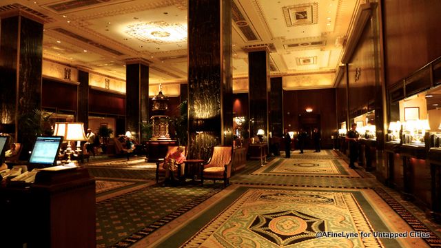 Gentlemen's Lobby-Waldorf Astoria-Untapped Cities-AFineLyne